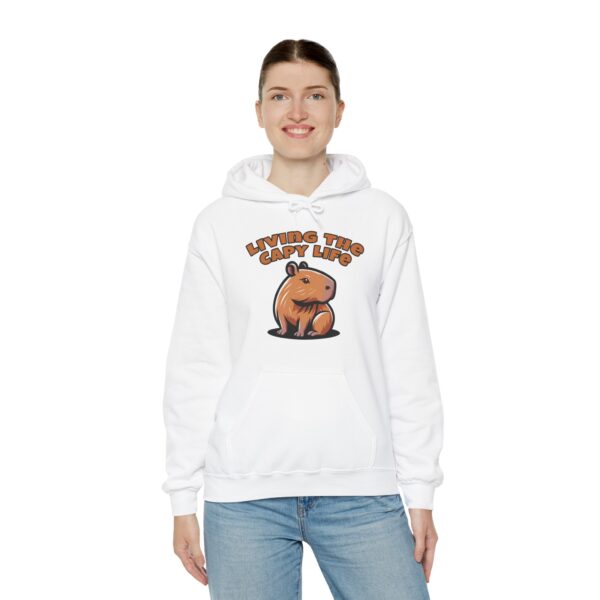 Unisex Heavy Blend™ Hooded Sweatshirt with Cute Capybara Design – Warm and Stylish Hoodie