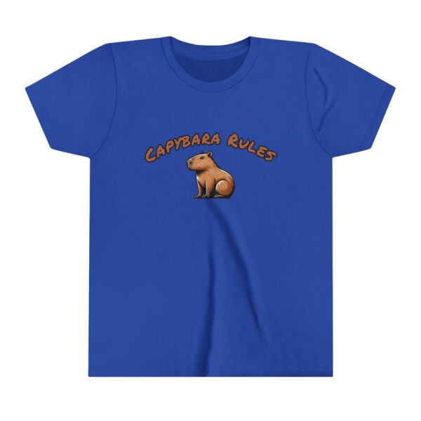 Youth Short Sleeve Tee with Cute Capybara Design – Soft, Fun, and Perfect for Everyday Wear