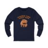 Unisex Jersey Long Sleeve Tee with Unique Capybara Design – Comfortable and Stylish Top