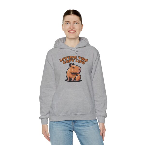 Unisex Heavy Blend™ Hooded Sweatshirt with Cute Capybara Design – Warm and Stylish Hoodie