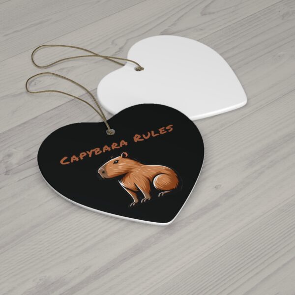 Capybara Ceramic Ornament – Unique & Adorable Holiday Decor with Cute Capybara Design