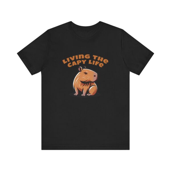 Unisex Jersey Short Sleeve Tee with Adorable Capybara Design – Soft and Stylish T-Shirt