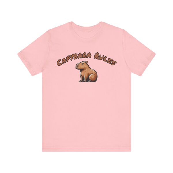 Unisex Jersey Short Sleeve Tee with Adorable Capybara Design – Soft and Stylish T-Shirt