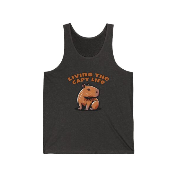 Unisex Jersey Tank Top with Cute Capybara Design – Perfect for Summer Style