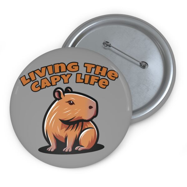 6783933616719666209_2048-1.jpeg Custom Capybara Pin Buttons – Unique, Cute & Collectible Pins with Adorable Capybara Design