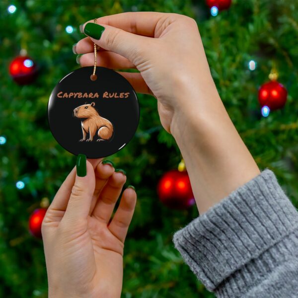 Capybara Ceramic Ornament – Unique & Adorable Holiday Decor with Cute Capybara Design
