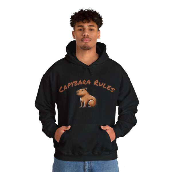 Unisex Heavy Blend™ Hooded Sweatshirt with Cute Capybara Design – Warm and Stylish Hoodie