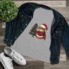 Women's Christmas Capybara Cotton Tee – Festive and Comfortable Top