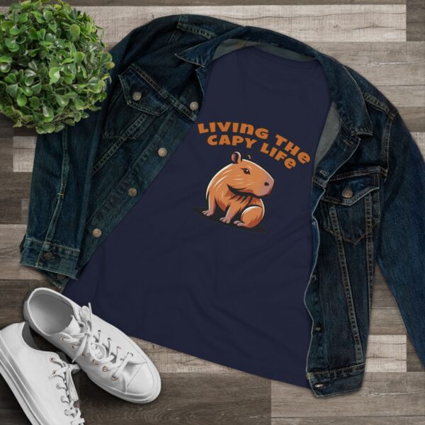 Women's Cotton Tee with Cute Capybara Design – Soft, Comfortable, and Stylish Casual Top