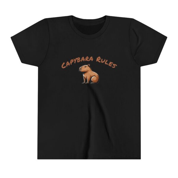 Youth Short Sleeve Tee with Cute Capybara Design – Soft, Fun, and Perfect for Everyday Wear