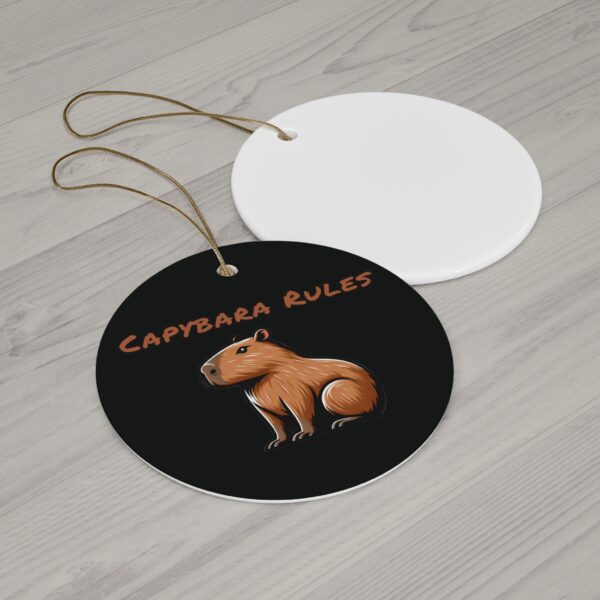 Capybara Ceramic Ornament – Unique & Adorable Holiday Decor with Cute Capybara Design