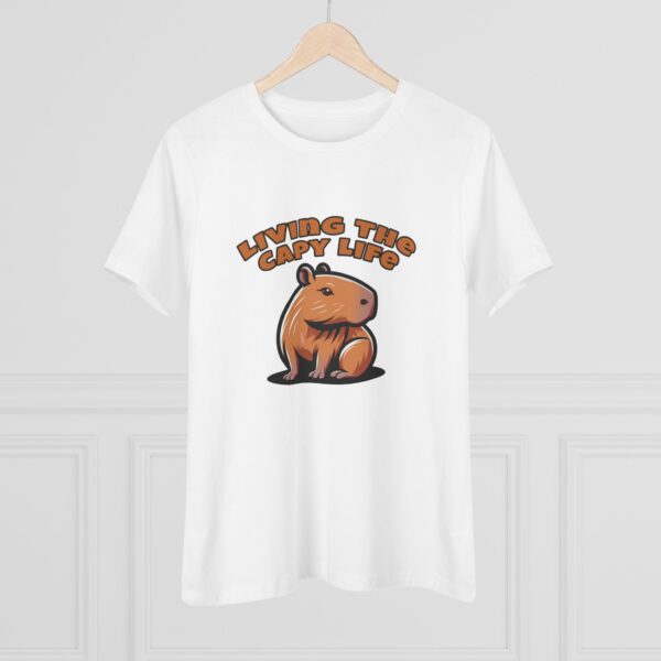 Women's Cotton Tee with Cute Capybara Design – Soft, Comfortable, and Stylish Casual Top