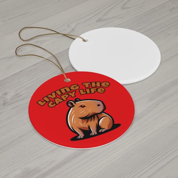 Capybara Ceramic Ornament – Unique & Adorable Holiday Decor with Cute Capybara Design