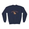 Youth Crewneck Sweatshirt with Adorable Capybara Design – Cozy and Fun for Everyday Wear