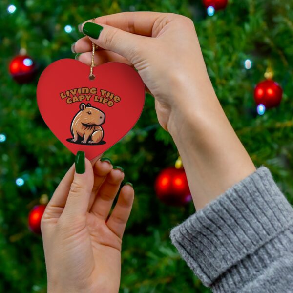 Capybara Ceramic Ornament – Unique & Adorable Holiday Decor with Cute Capybara Design