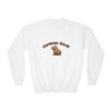 Youth Crewneck Sweatshirt with Adorable Capybara Design – Cozy and Fun for Everyday Wear