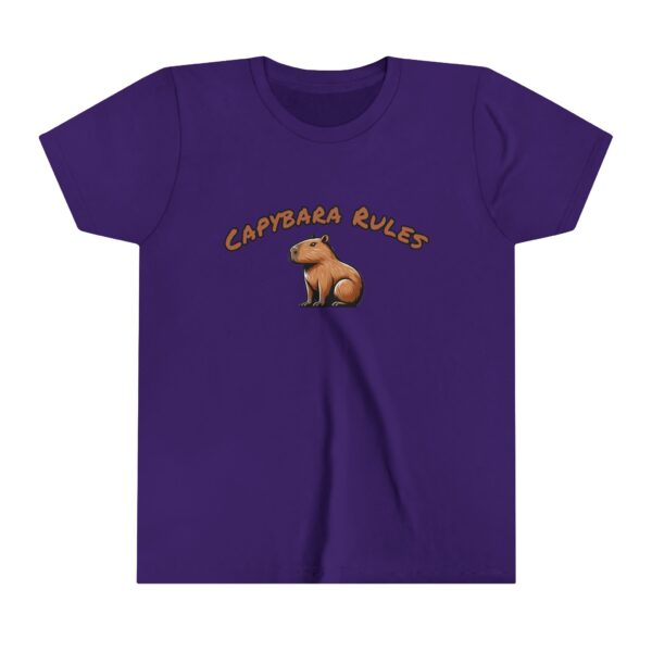 Youth Short Sleeve Tee with Cute Capybara Design – Soft, Fun, and Perfect for Everyday Wear