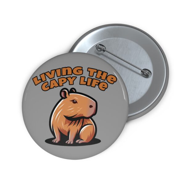7448758813461869489_2048-1.jpeg Custom Capybara Pin Buttons – Unique, Cute & Collectible Pins with Adorable Capybara Design