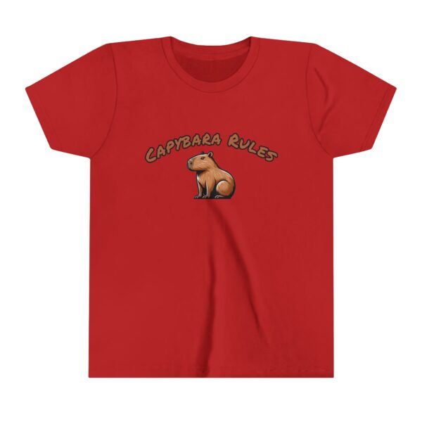 Youth Short Sleeve Tee with Cute Capybara Design – Soft, Fun, and Perfect for Everyday Wear
