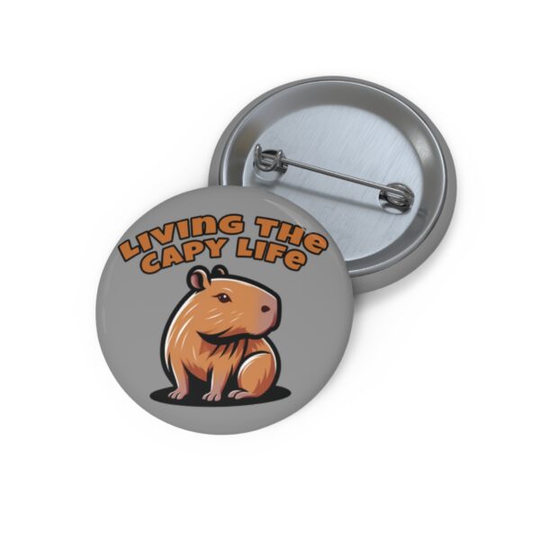7879086326693002581_2048-1.jpeg Custom Capybara Pin Buttons – Unique, Cute & Collectible Pins with Adorable Capybara Design