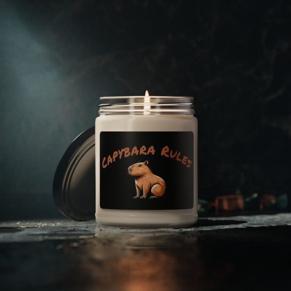 Capybara Scented Soy Candle, 9oz – Relaxing Aroma & Adorable Capybara Design