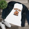 Women's Cotton Tee with Cute Capybara Design – Soft, Comfortable, and Stylish Casual Top