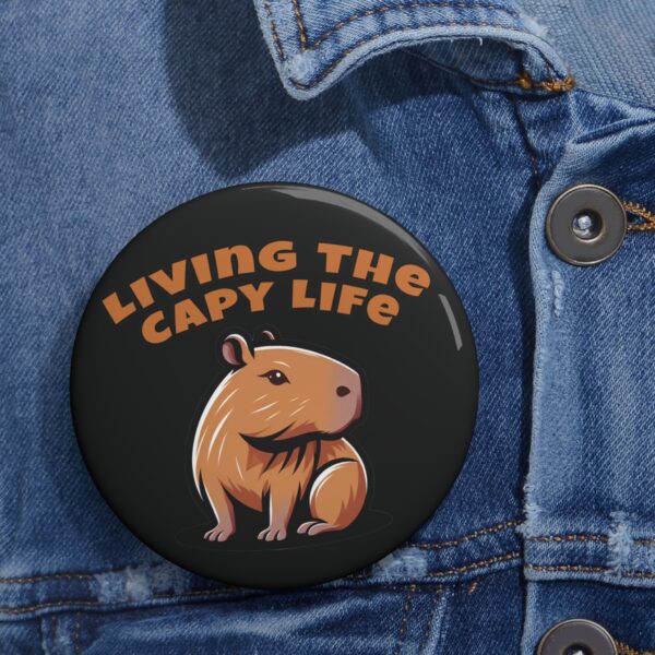 Custom Capybara Pin Buttons – Unique, Cute & Collectible Pins with Adorable Capybara Design