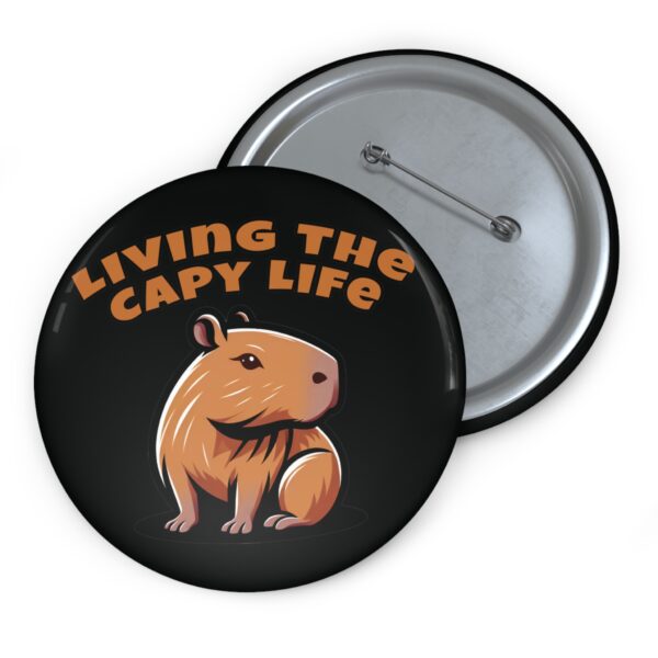 Custom Capybara Pin Buttons – Unique, Cute & Collectible Pins with Adorable Capybara Design