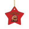 Capybara Ceramic Ornament – Unique & Adorable Holiday Decor with Cute Capybara Design