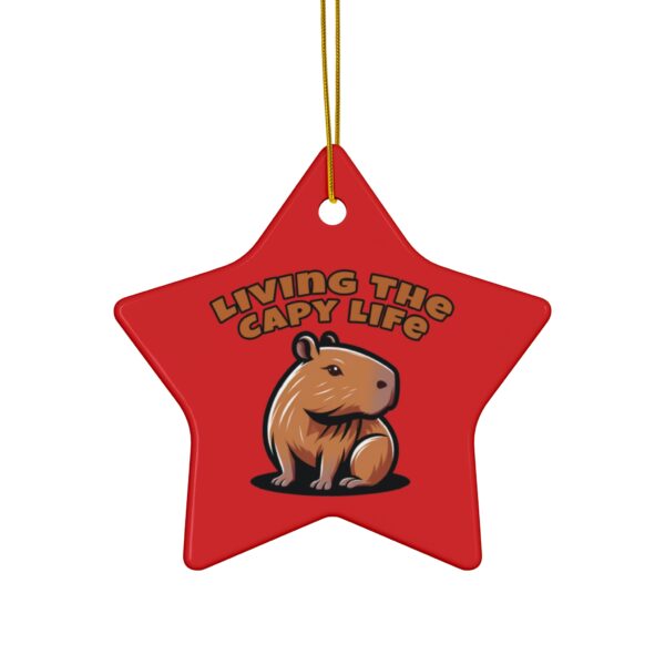 Capybara Ceramic Ornament – Unique & Adorable Holiday Decor with Cute Capybara Design
