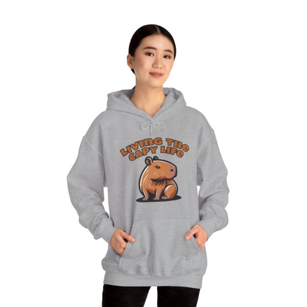 Unisex Heavy Blend™ Hooded Sweatshirt with Cute Capybara Design – Warm and Stylish Hoodie