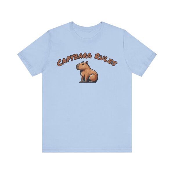 Unisex Jersey Short Sleeve Tee with Adorable Capybara Design – Soft and Stylish T-Shirt