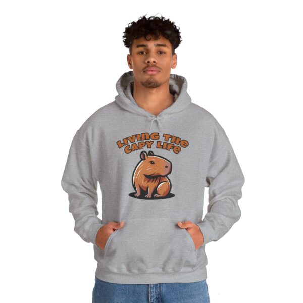 Unisex Heavy Blend™ Hooded Sweatshirt with Cute Capybara Design – Warm and Stylish Hoodie