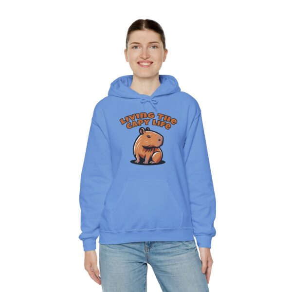 Unisex Heavy Blend™ Hooded Sweatshirt with Cute Capybara Design – Warm and Stylish Hoodie