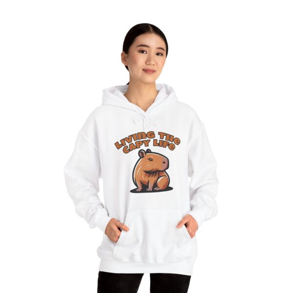 Unisex Heavy Blend™ Hooded Sweatshirt with Cute Capybara Design – Warm and Stylish Hoodie