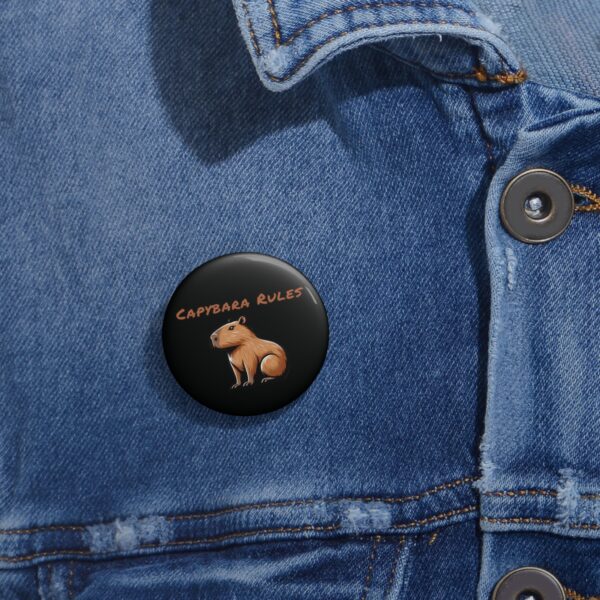 Custom Capybara Pin Buttons – Unique, Cute & Collectible Pins with Adorable Capybara Design