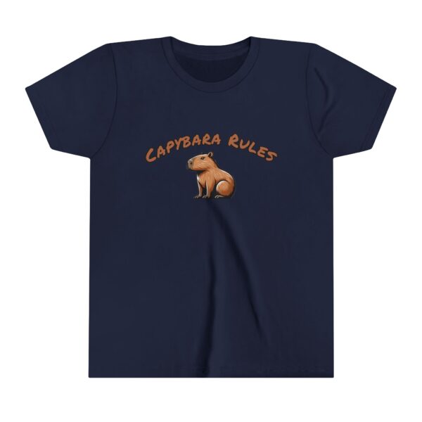 Youth Short Sleeve Tee with Cute Capybara Design – Soft, Fun, and Perfect for Everyday Wear