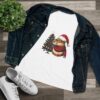 Women's Christmas Capybara Cotton Tee – Festive and Comfortable Top