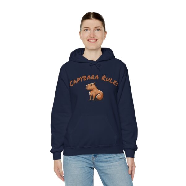 Unisex Heavy Blend™ Hooded Sweatshirt with Cute Capybara Design – Warm and Stylish Hoodie