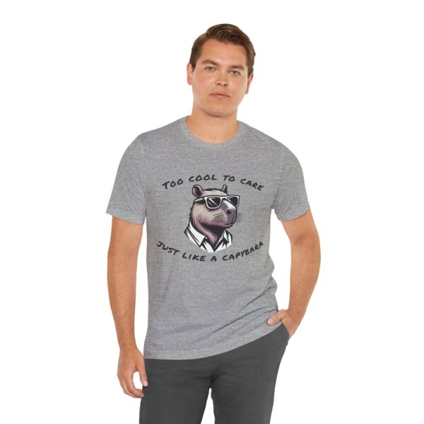 Unisex Jersey Short Sleeve Tee with Adorable Capybara Design – Soft and Stylish T-Shirt