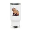 Capybara Stainless Steel Travel Mug with Handle – Durable 14oz Insulated Mug with Cute Capybara Design