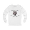 Unisex Jersey Long Sleeve Tee with Unique Capybara Design – Comfortable and Stylish Top