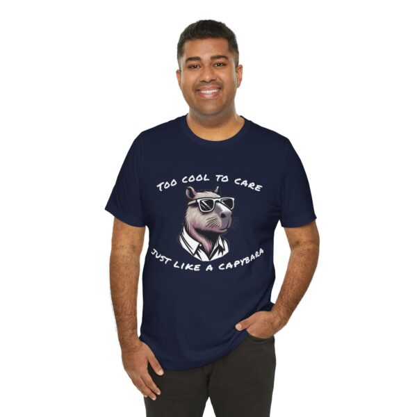 Unisex Jersey Short Sleeve Tee with Adorable Capybara Design – Soft and Stylish T-Shirt