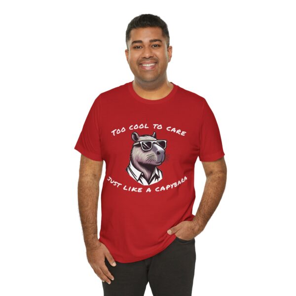 Unisex Jersey Short Sleeve Tee with Adorable Capybara Design – Soft and Stylish T-Shirt