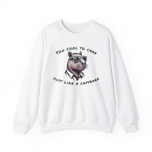 Unisex Heavy Blend™ Crewneck Sweatshirt with Cute Capybara Design – Embrace Comfort Every Day