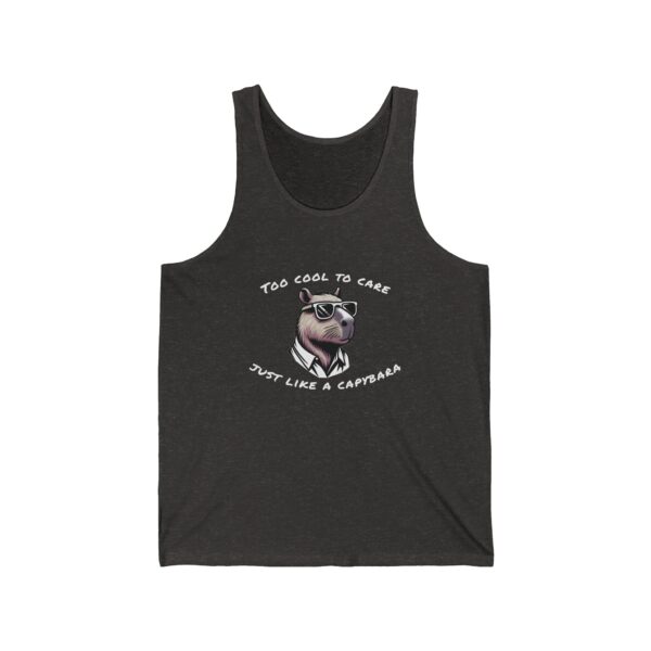 Unisex Jersey Tank Top with Cute Capybara Design – Perfect for Summer Style