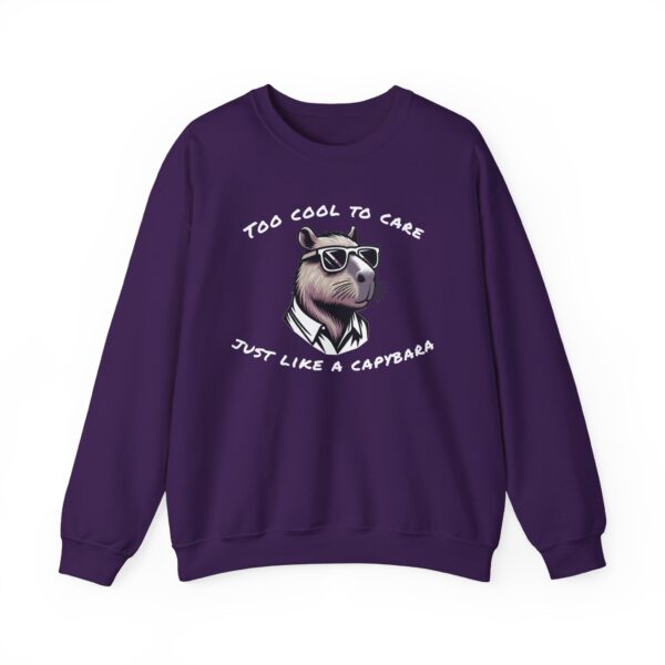 Unisex Heavy Blend™ Crewneck Sweatshirt with Cute Capybara Design – Embrace Comfort Every Day