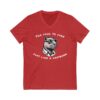 Unisex Short Sleeve V-Neck T-Shirt with Cute Capybara Design – Comfortable Casual Wear