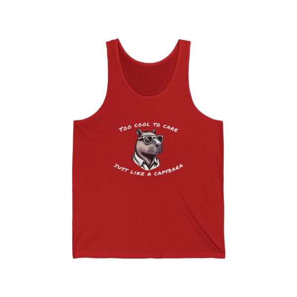 Unisex Jersey Tank Top with Cute Capybara Design – Perfect for Summer Style