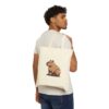 "Capybara Cotton Canvas Tote Bag – Eco-Friendly and Cute Design for Everyday Use"